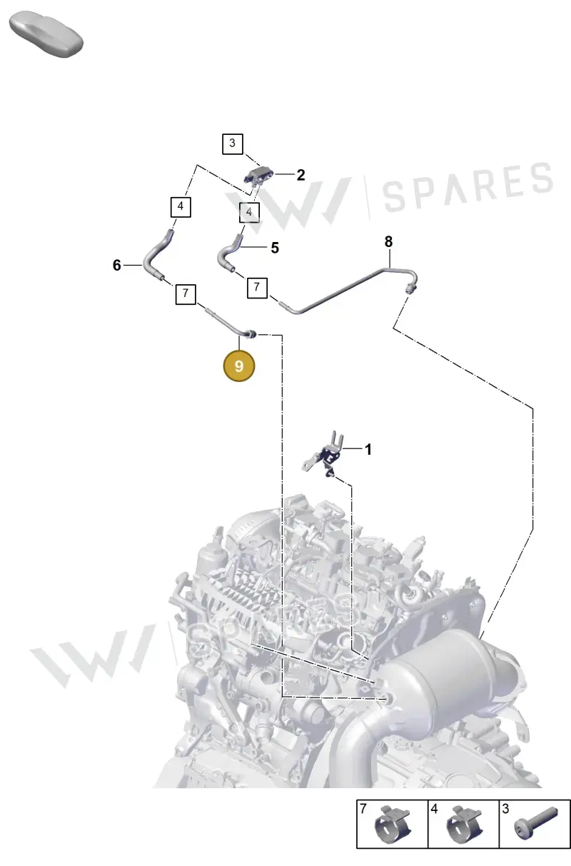 PAB131205S — Porsche Cayenne Coupe (2023-2023) diagram p60202300, position 9