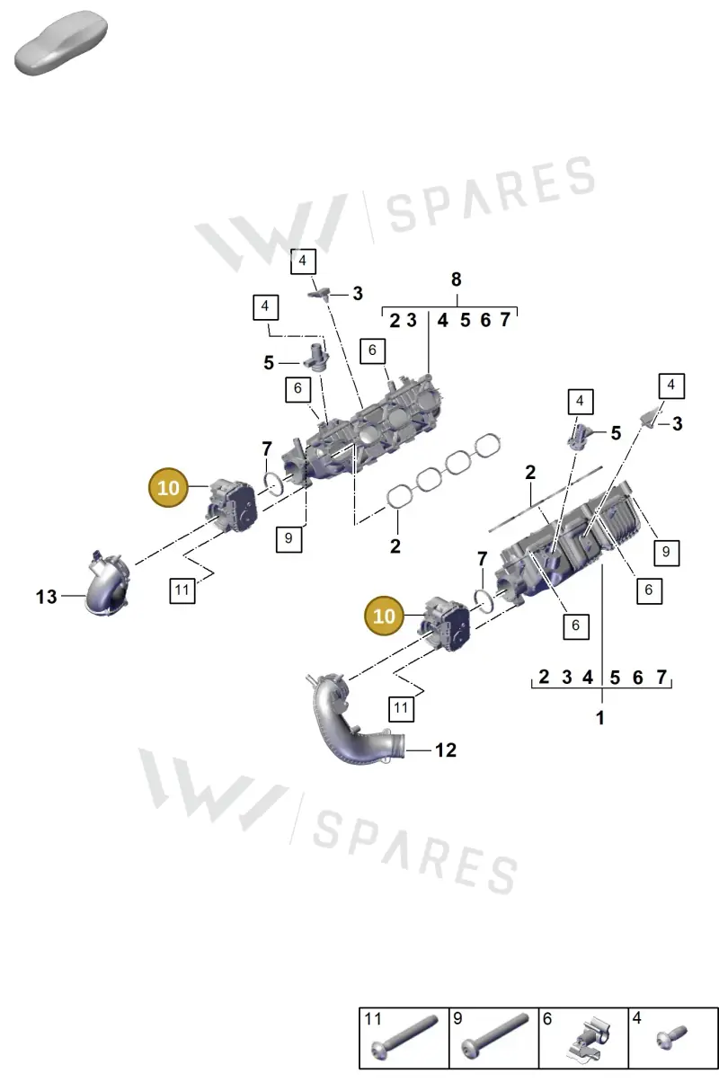 PAB133062 — Porsche Cayenne Coupe (2023-2023) diagram p60107120, position 10