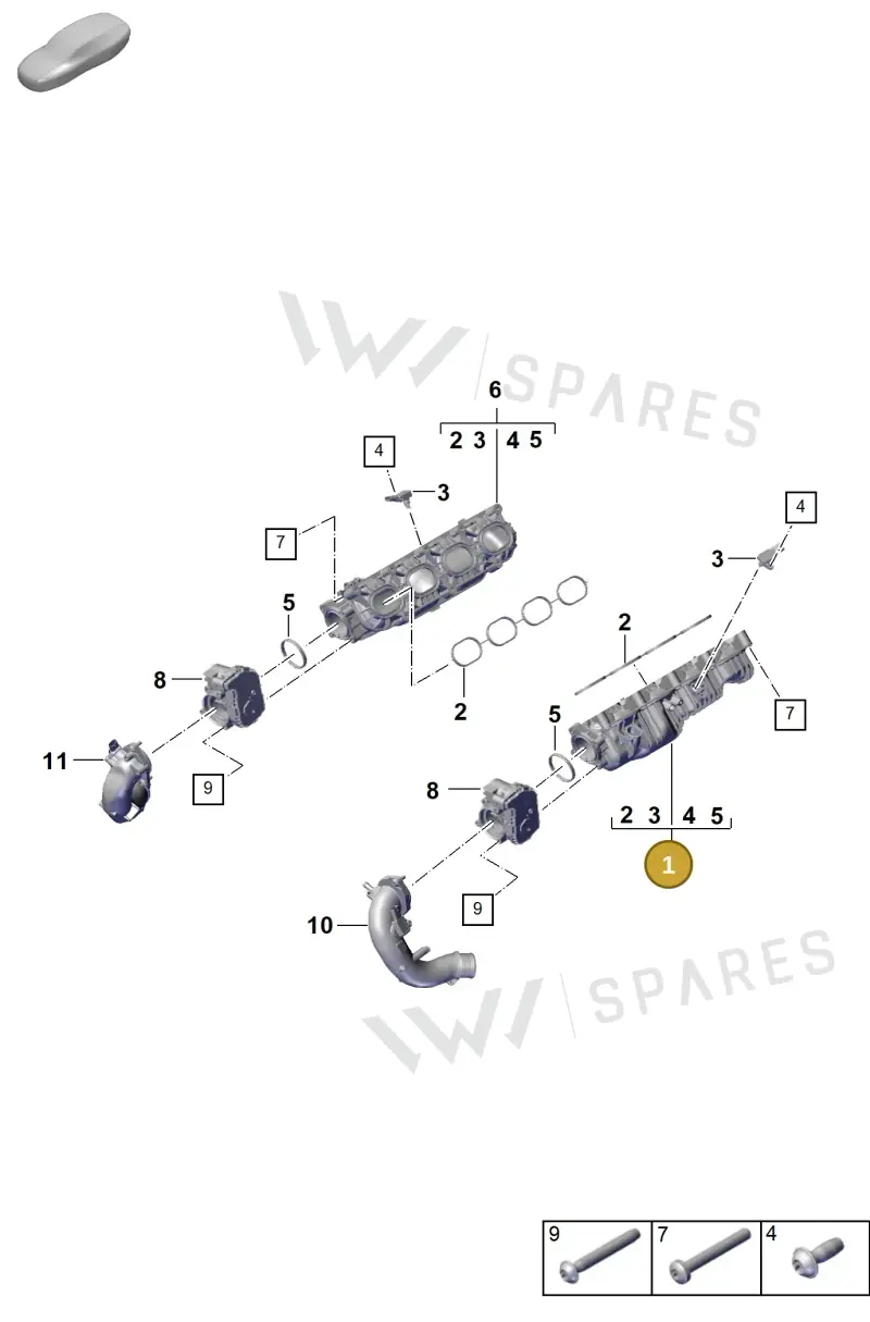 PAB133201 — Porsche Cayenne Coupe (2023-2023) diagram p60107130, position 1