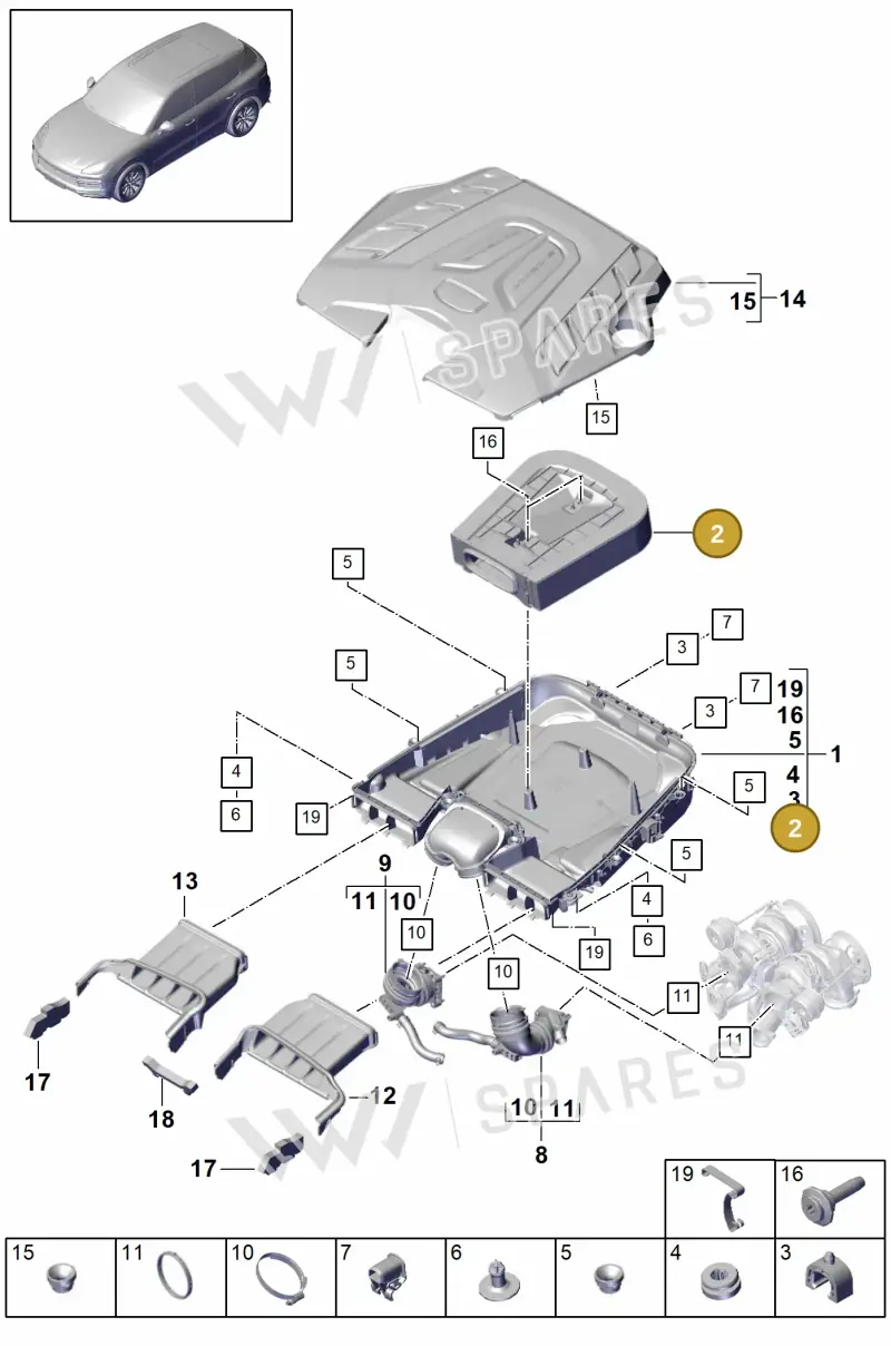 PAB133843A — Porsche Cayenne (2017-2023) diagram p51106000, position 2