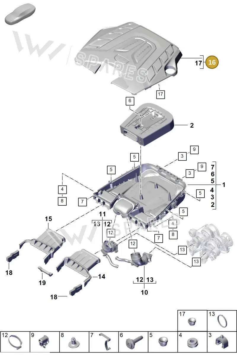 PAB133849G — Porsche Cayenne Coupe (2023-2023) diagram p60106020, position 16