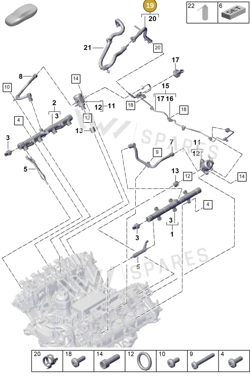 PAB133986C — Porsche Panamera (2023-2025) diagram p62107000, position 19