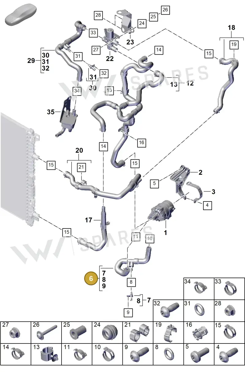 PAB145050 — Porsche Cayenne Coupe (2023-2023) diagram p60105330, position 6