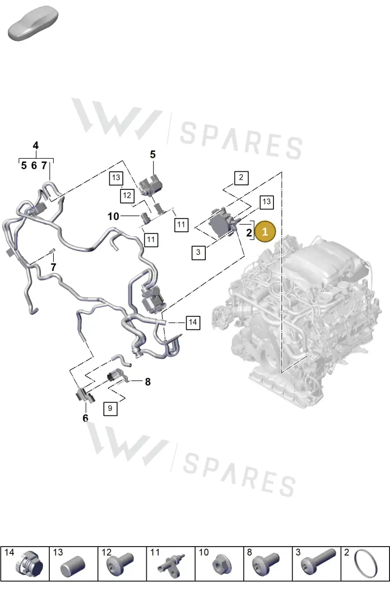 PAB145100 — Porsche Panamera (2023-2025) diagram p62108000, position 1