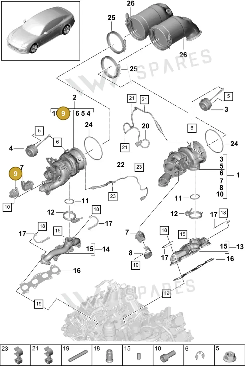 PAB145326A — Porsche Panamera (2016-2020) diagram p49202000, position 9