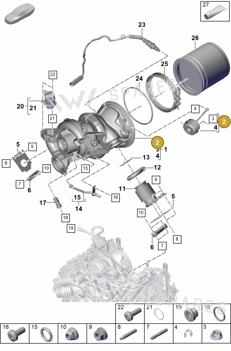 PAB14546100 — Porsche Cayenne Coupe (2023-2023) diagram p60202010, position 2
