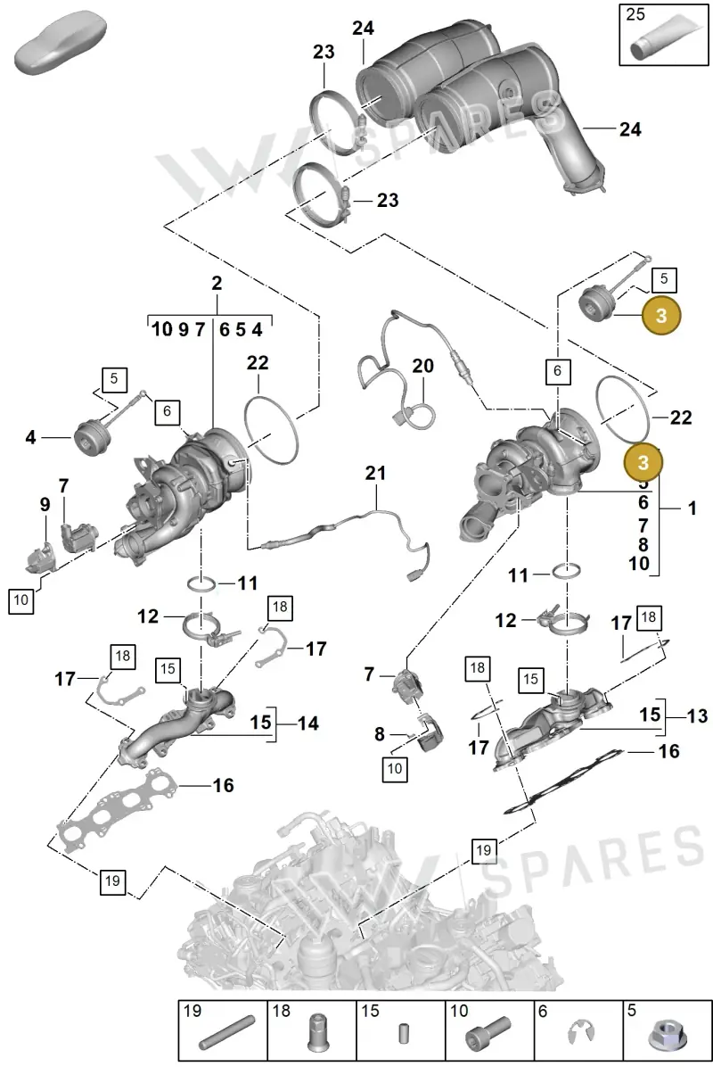 PAB145461A — Porsche Cayenne Hybrid Coupe (2023-) diagram p60202020, position 3