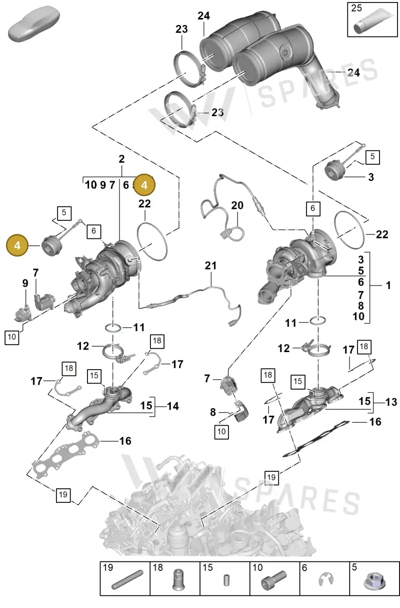 PAB145462A — Porsche Cayenne Coupe (2023-2023) diagram p60202020, position 4