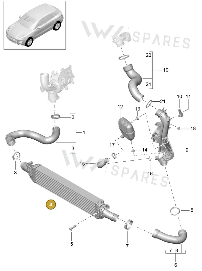 PAB145805 — Porsche Macan (2013-2018) diagram p44107076, position 4