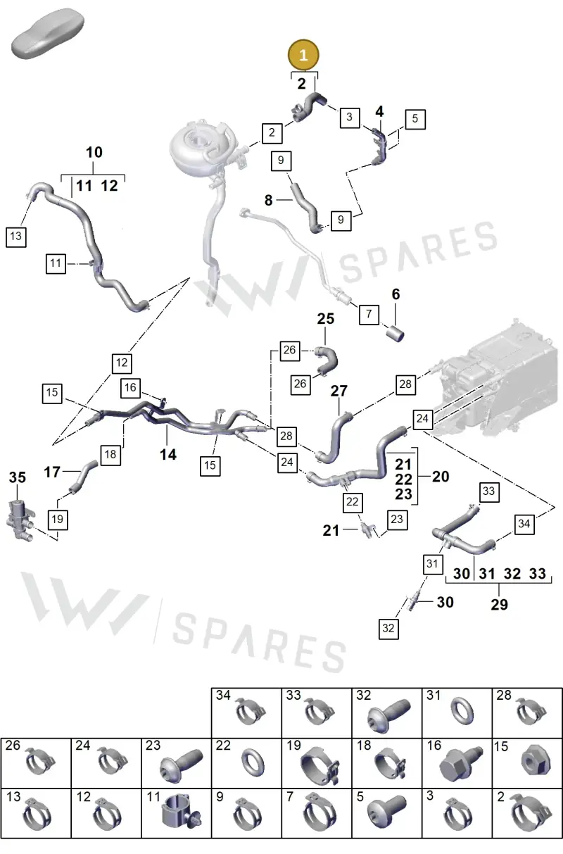 PAB145948B — Porsche Cayenne Coupe (2023-2023) diagram p60105380, position 1