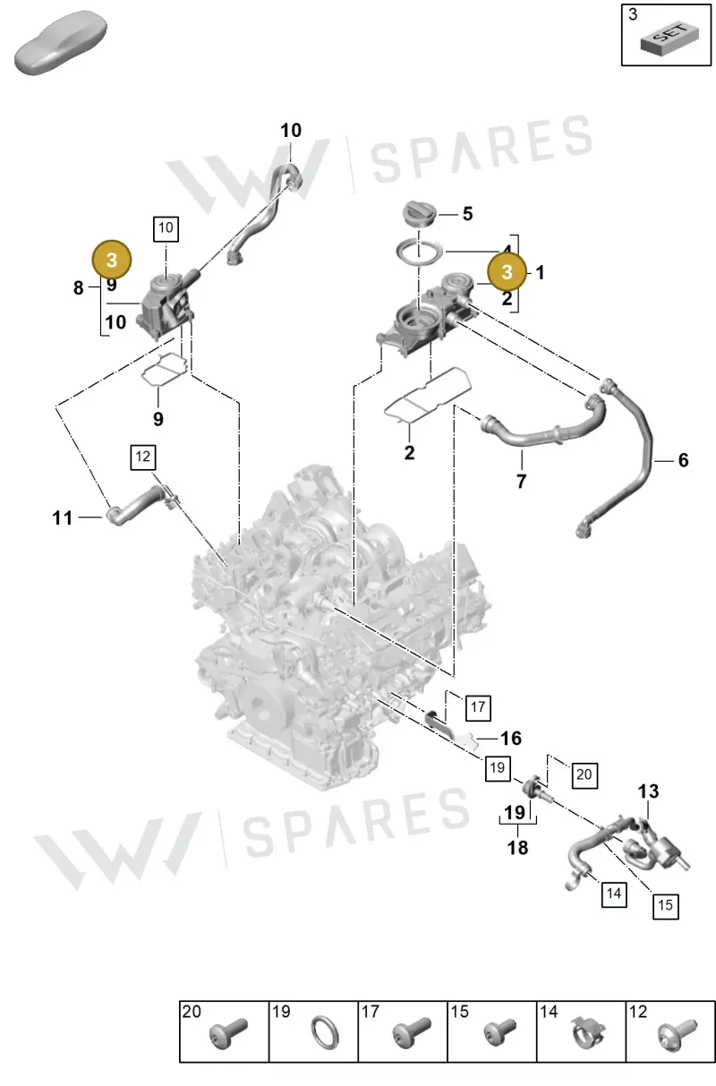 PAB198542 — Porsche Panamera (2020-2023) diagram p58106100, position 3