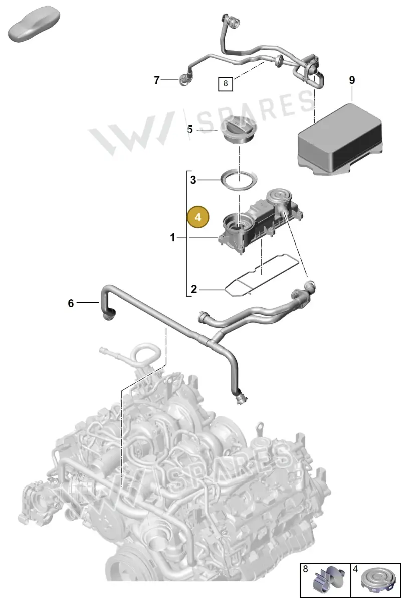 PAB198542A — Porsche Panamera (2020-2023) diagram p58106110, position 4
