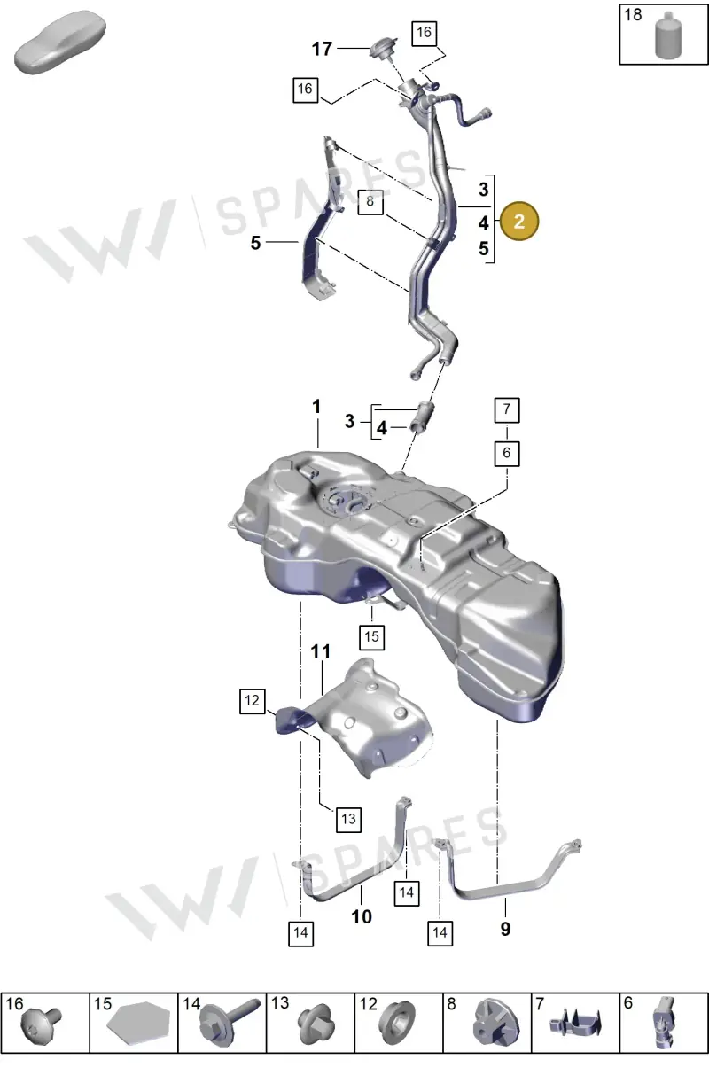 PAB201135A — Porsche Cayenne Coupe (2023-2023) diagram p60201020, position 2