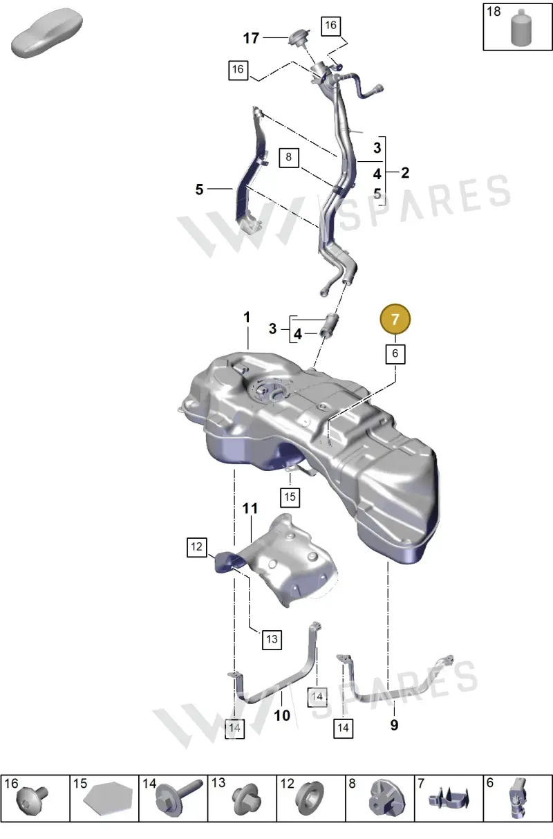 PAB201278 — Porsche Cayenne Coupe (2023-2023) diagram p60201020, position 7