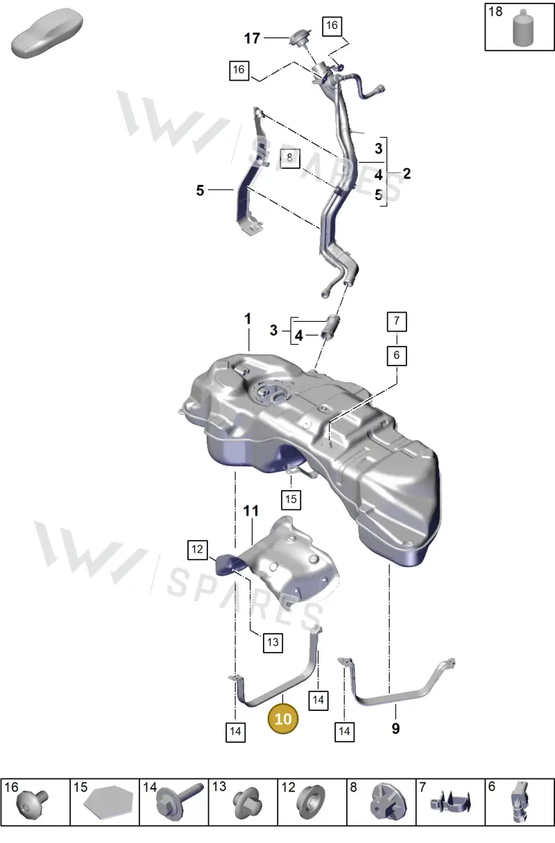 PAB201392 — Porsche Cayenne Coupe (2023-2023) diagram p60201020, position 10