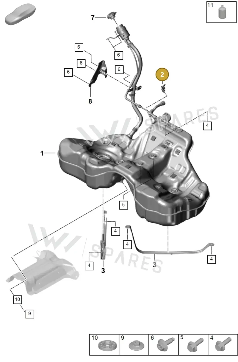 PAB201733A — Porsche Panamera (2023-2025) diagram p62201000, position 2