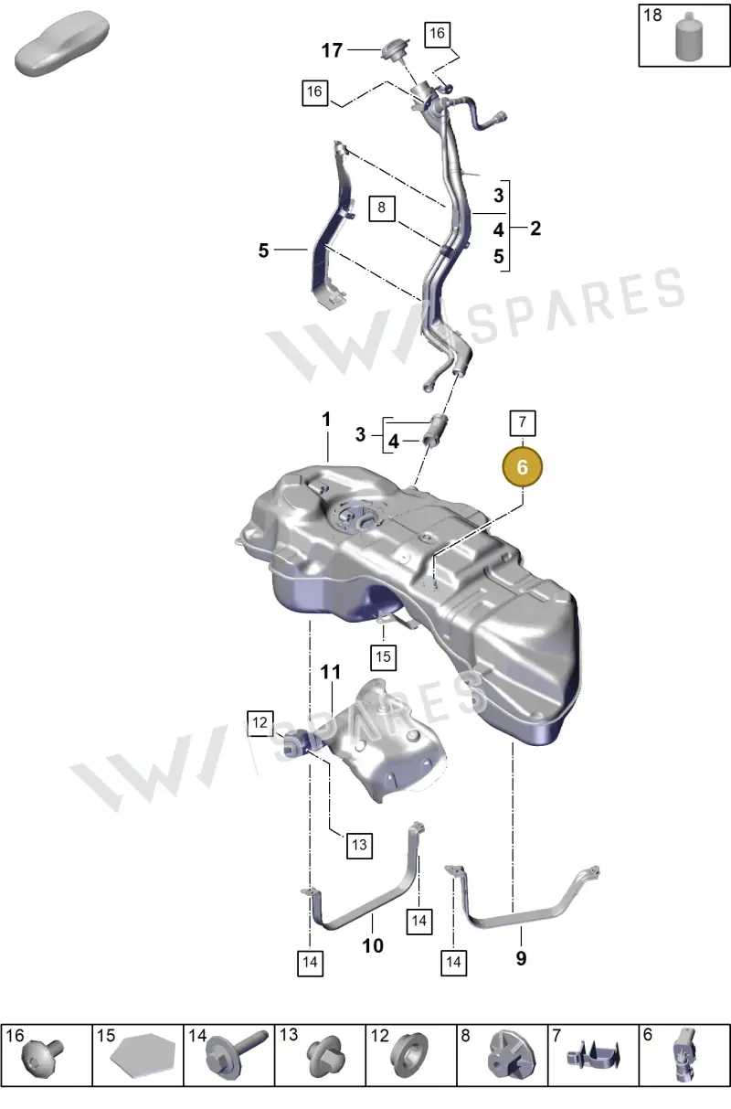PAB201733A — Porsche Cayenne Coupe (2023-2023) diagram p60201020, position 6