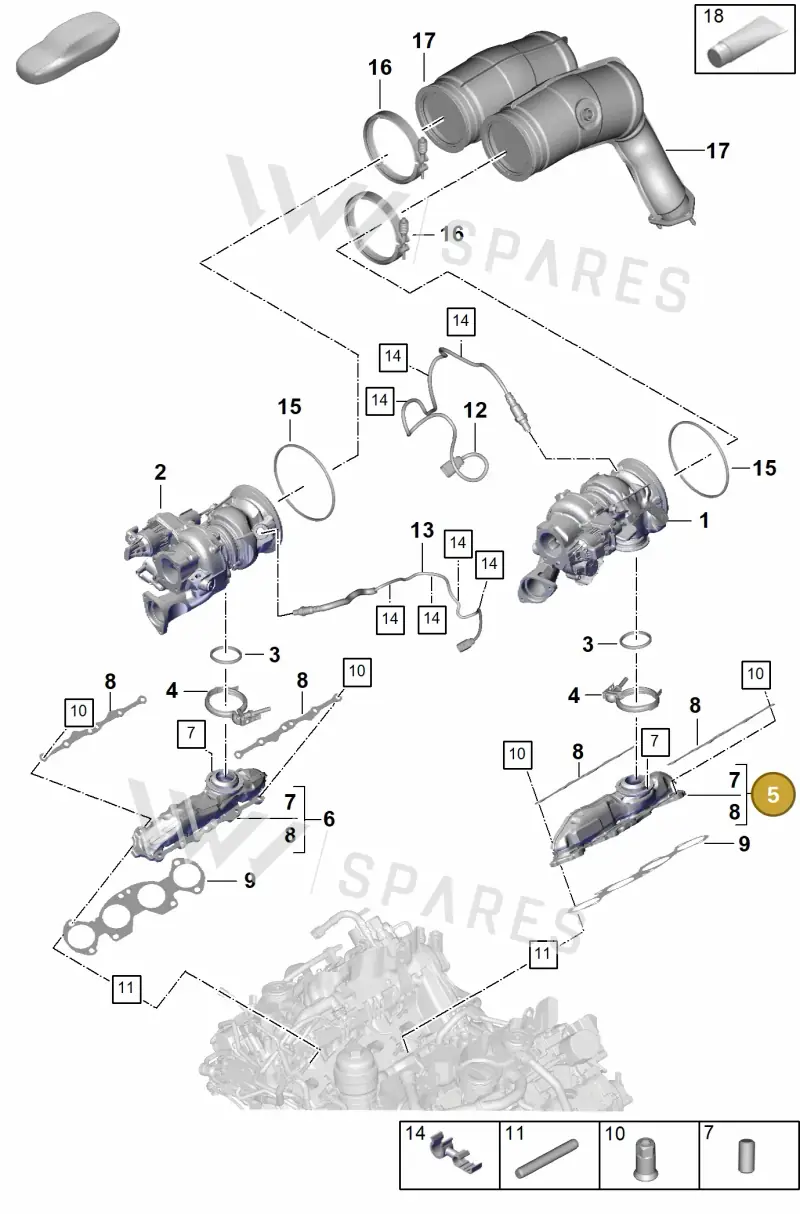 PAB253033 — Porsche Cayenne Coupe (2023-2023) diagram p60202030, position 5