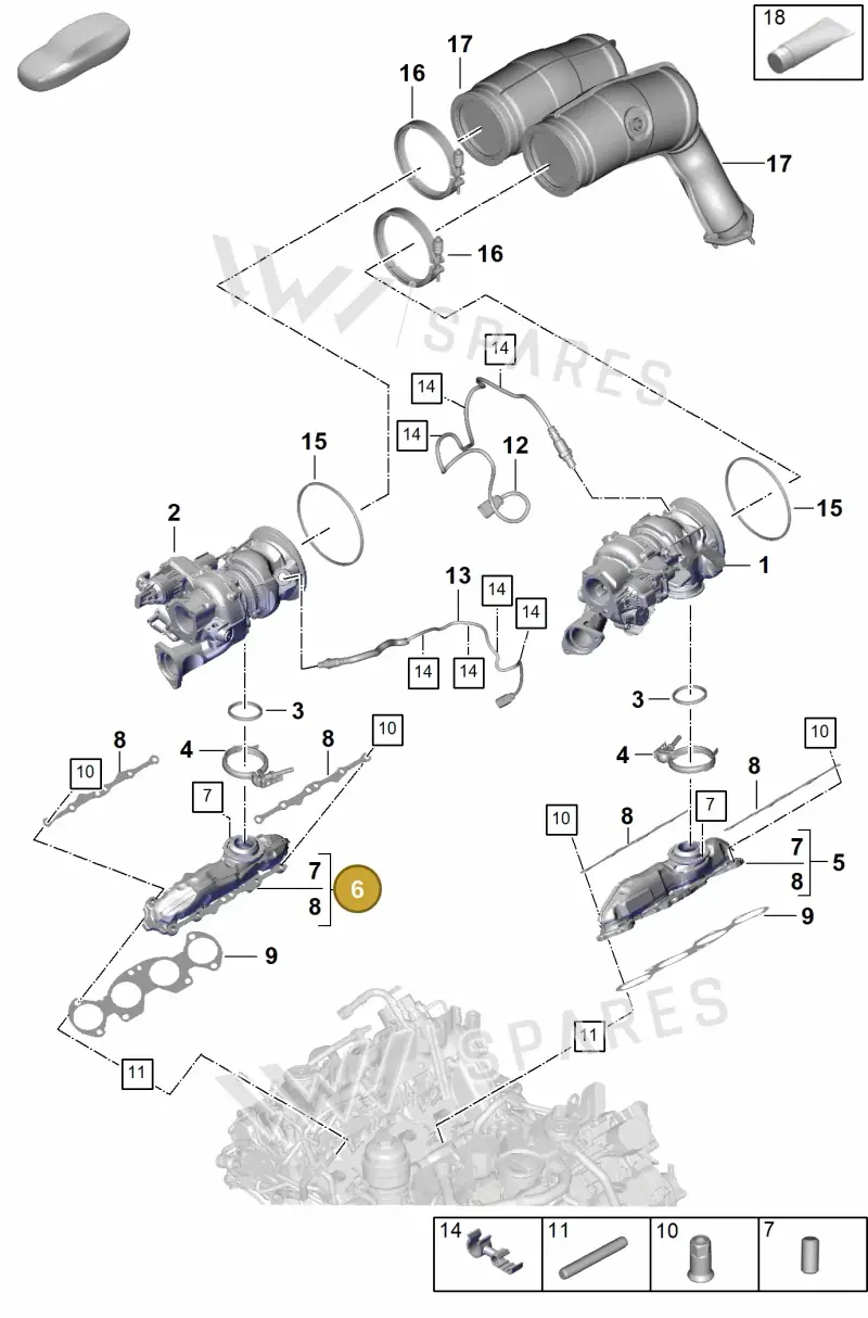 PAB253034 — Porsche Cayenne Coupe (2023-2023) diagram p60202030, position 6