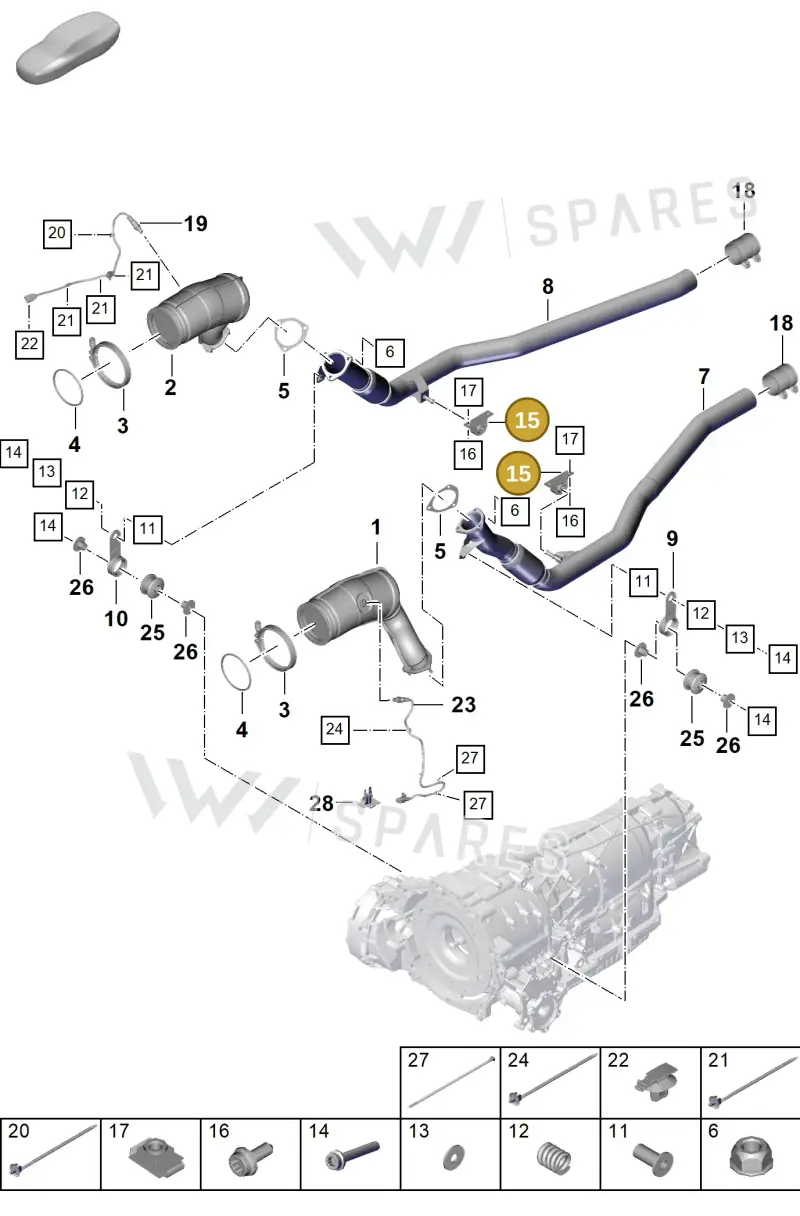 PAB253099 — Porsche Cayenne Coupe (2023-2023) diagram p60202250, position 15