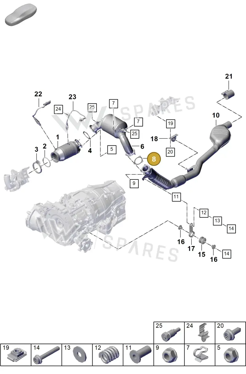 PAB253115D — Porsche Cayenne Coupe (2023-2023) diagram p60202200, position 8