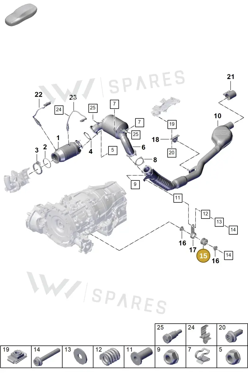 PAB253149 — Porsche Cayenne Coupe (2023-2023) diagram p60202200, position 15