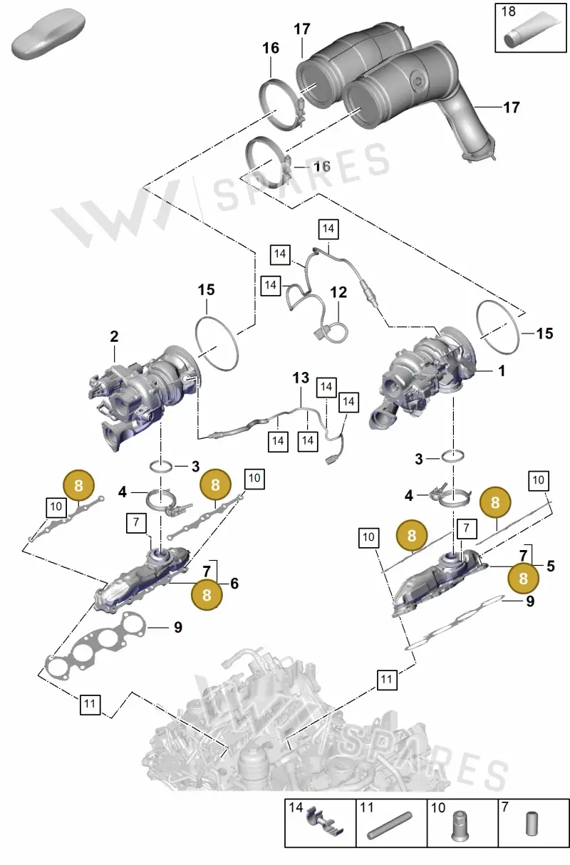 PAB253276 — Porsche Cayenne Coupe (2023-2023) diagram p60202030, position 8