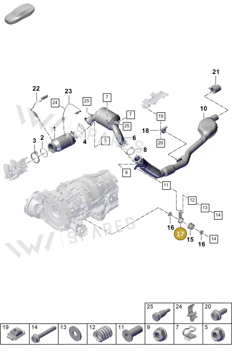 PAB253295 — Porsche Cayenne Coupe (2023-2023) diagram p60202200, position 17
