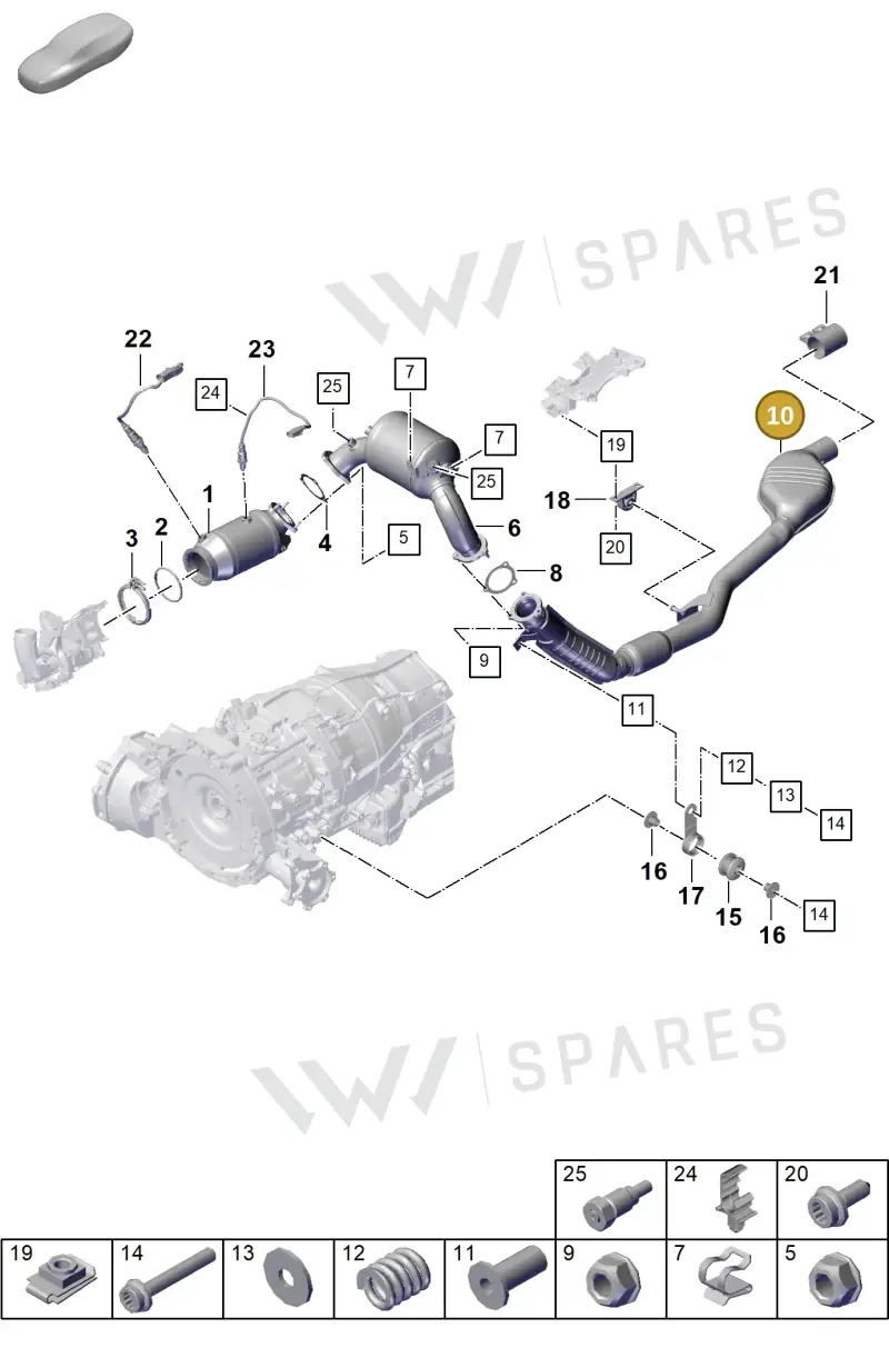 PAB253300H — Porsche Cayenne Coupe (2023-2023) diagram p60202200, position 10