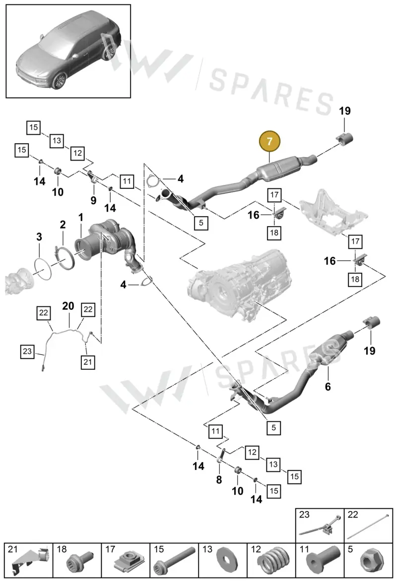 PAB253350C — Porsche Cayenne (2017-2023) diagram p51202090, position 7
