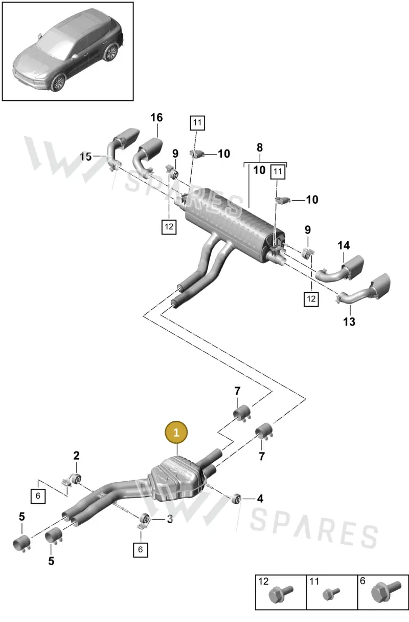 PAB253409D — Porsche Cayenne (2017-2023) diagram p51203000, position 1