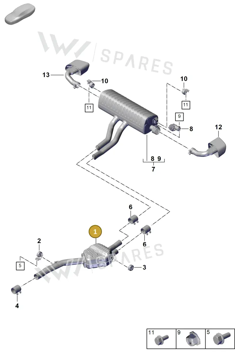 PAB253409 — Porsche Cayenne Coupe (2023-2023) diagram p60203020, position 1