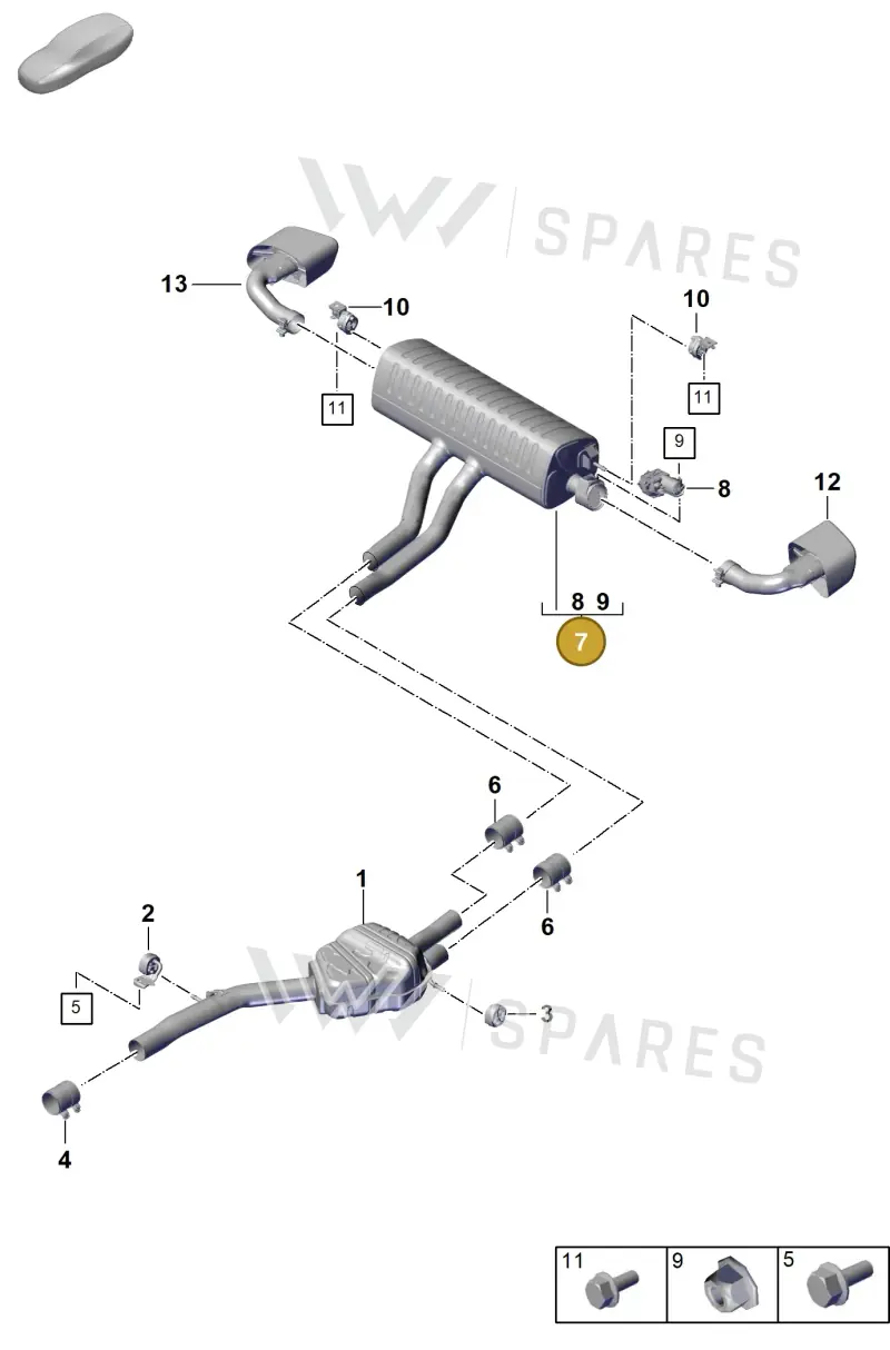 PAB253609E — Porsche Cayenne Coupe (2023-2023) diagram p60203020, position 7