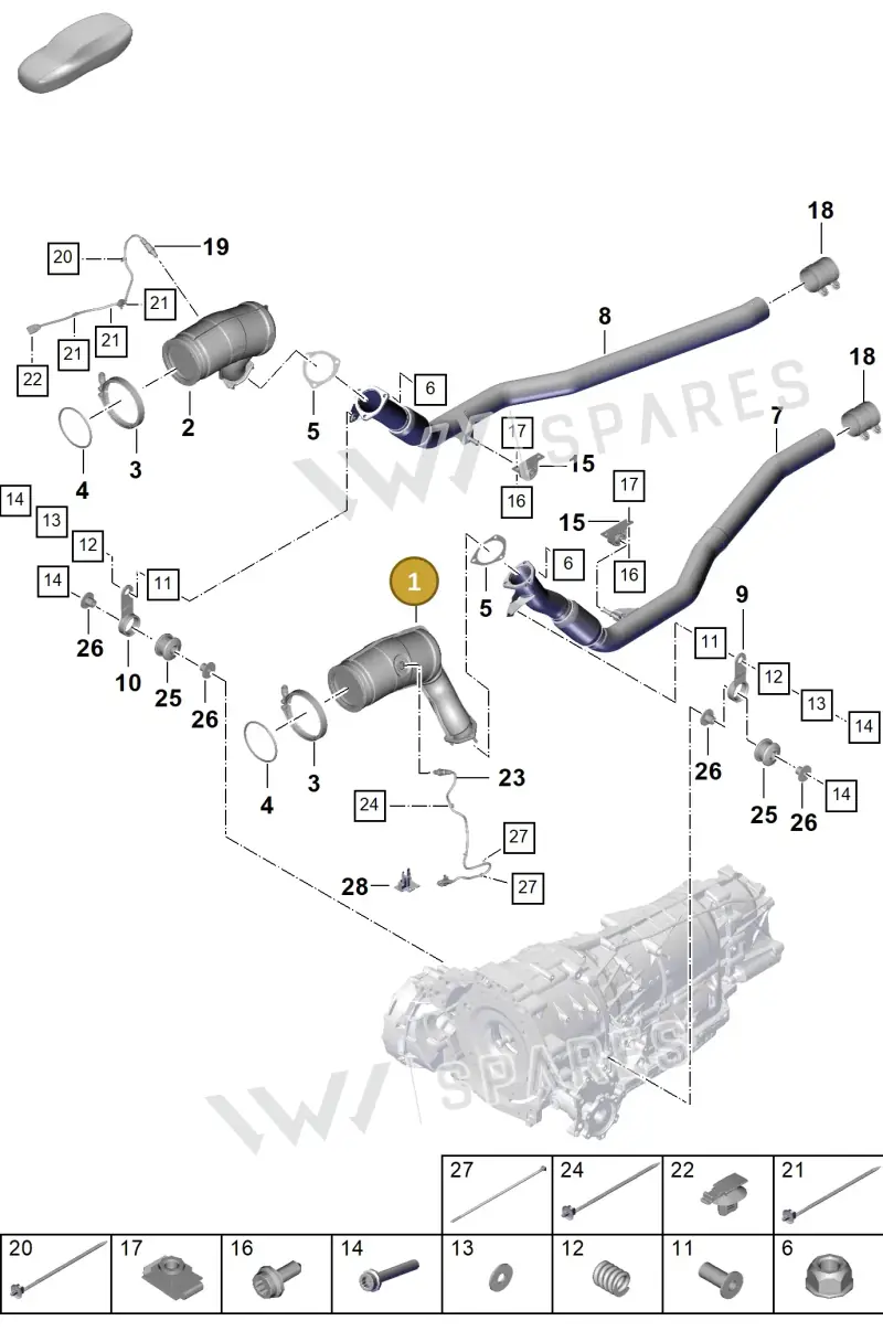 PAB254202X — Porsche Cayenne Coupe (2023-2023) diagram p60202250, position 1