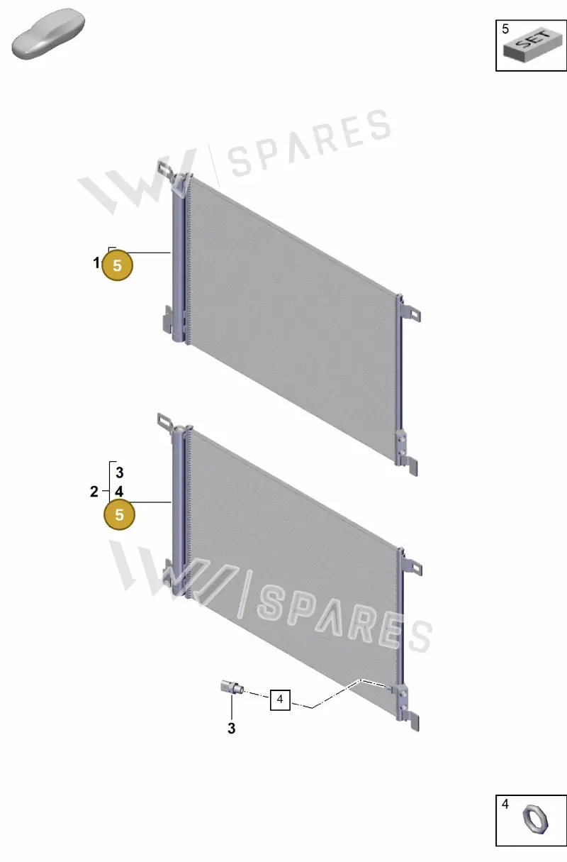 PAB298403 — Porsche Cayenne Coupe (2023-2023) diagram p60814400, position 5