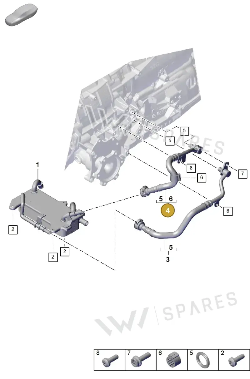 PAB317817A — Porsche Cayenne Coupe (2023-2023) diagram p60360020, position 4