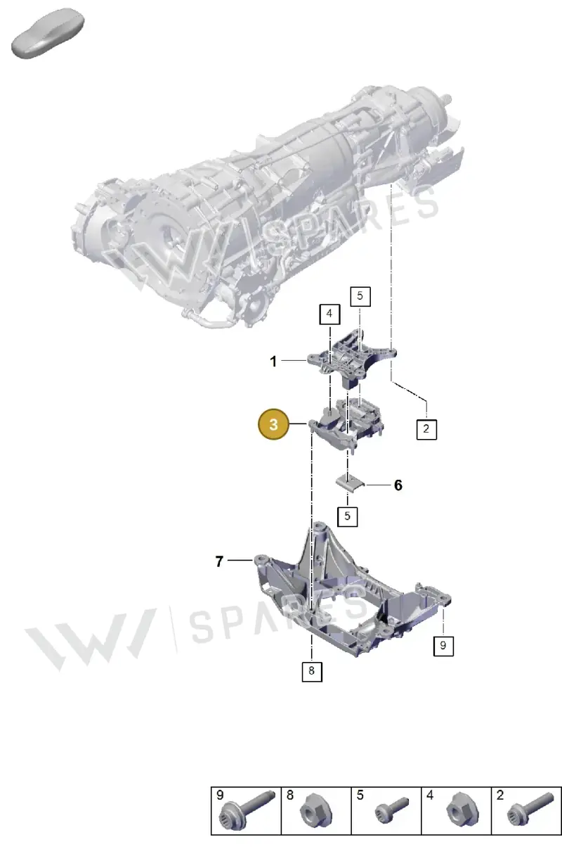 PAB399156 — Porsche Cayenne Coupe (2023-2023) diagram p60306000, position 3