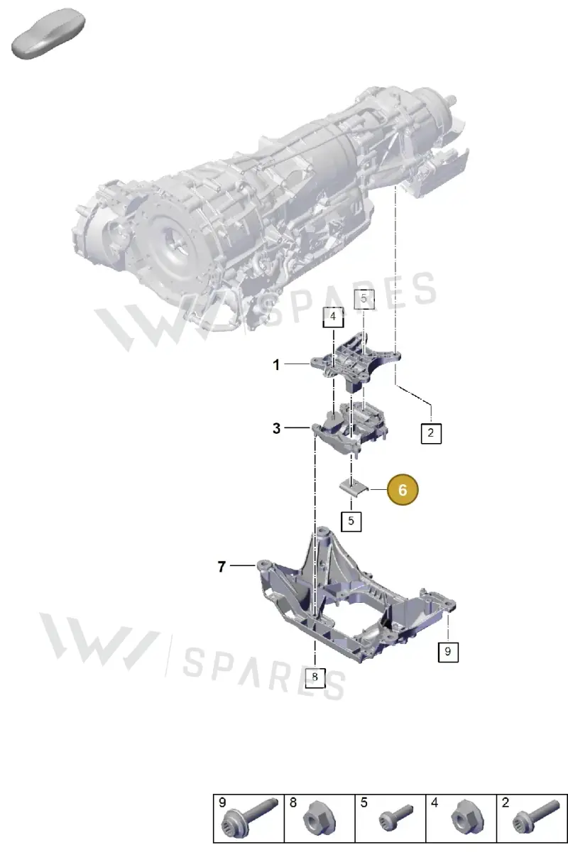 PAB399292 — Porsche Cayenne Coupe (2023-2023) diagram p60306000, position 6