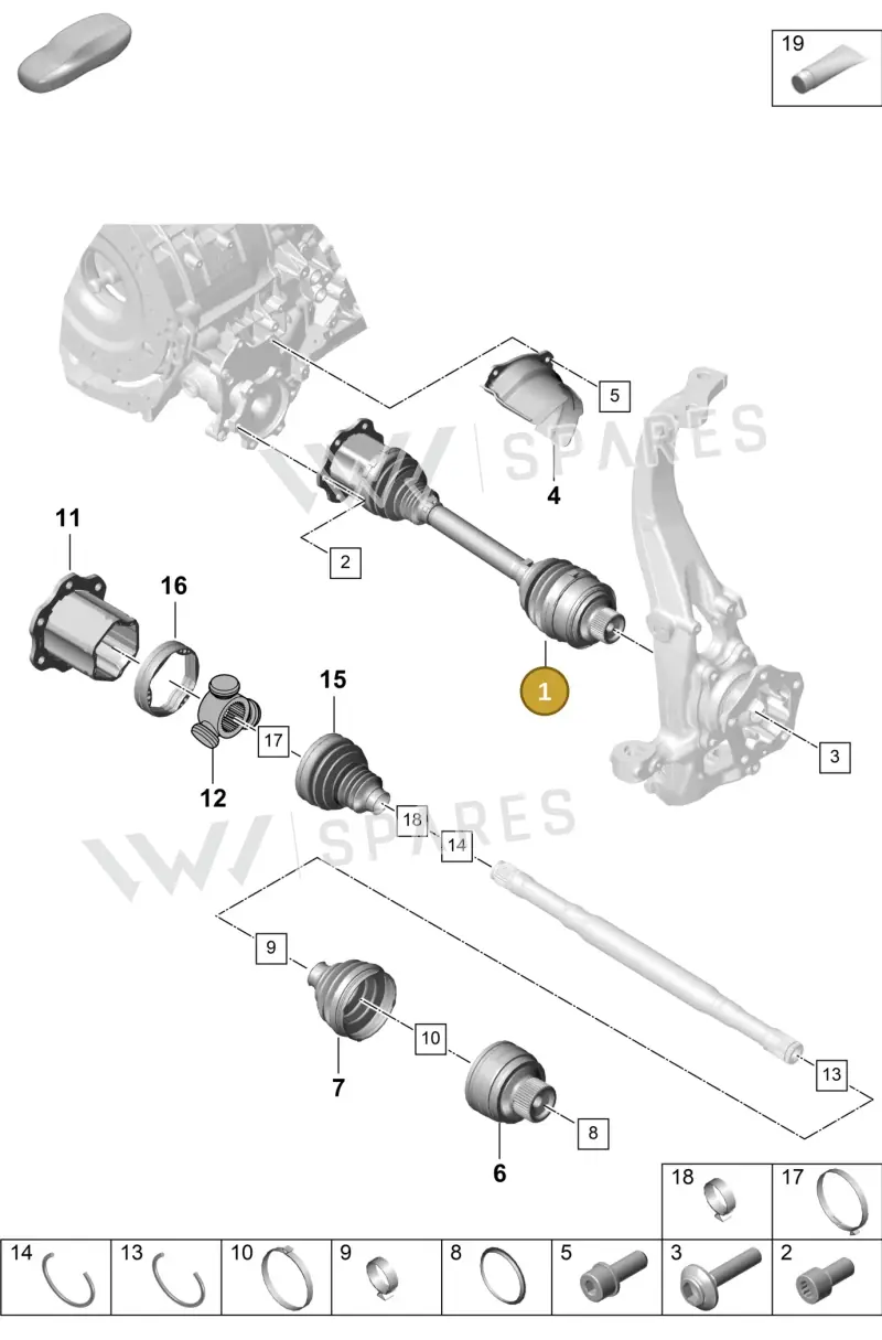 PAB407271C — Porsche Cayenne Coupe (2023-2023) diagram p60401100, position 1