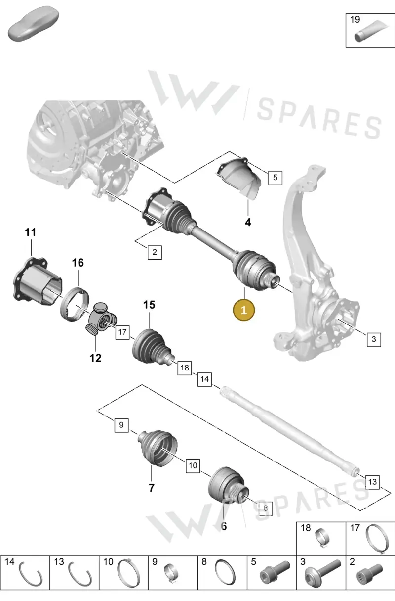 PAB407271F — Porsche Cayenne Coupe (2023-2023) diagram p60401100, position 1