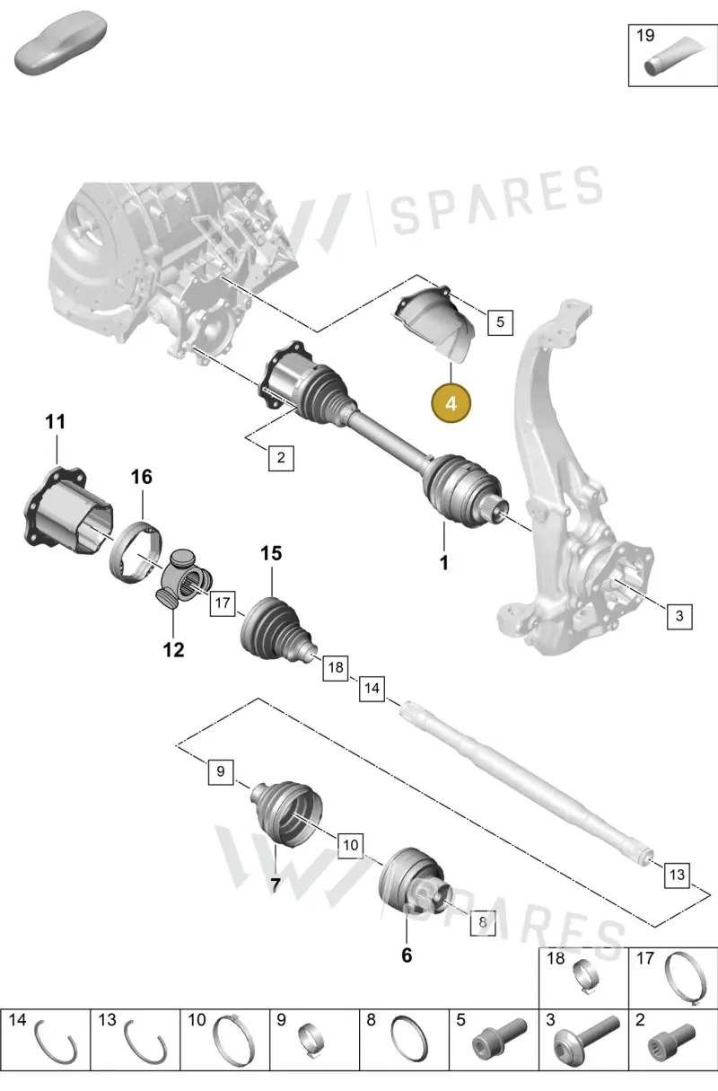 PAB407720A — Porsche Cayenne Coupe (2023-2023) diagram p60401100, position 4