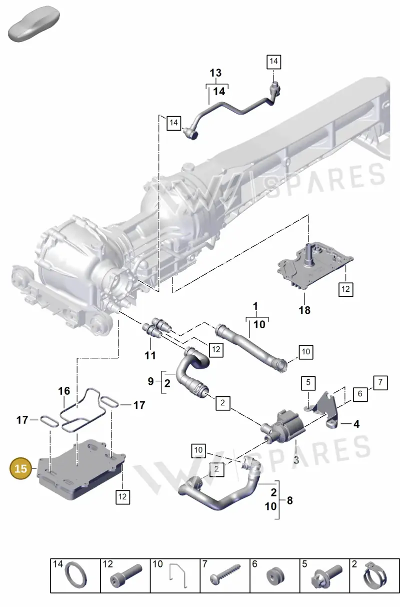 PAB409083 — Porsche 911 (2024-2025) diagram p63304110, position 15