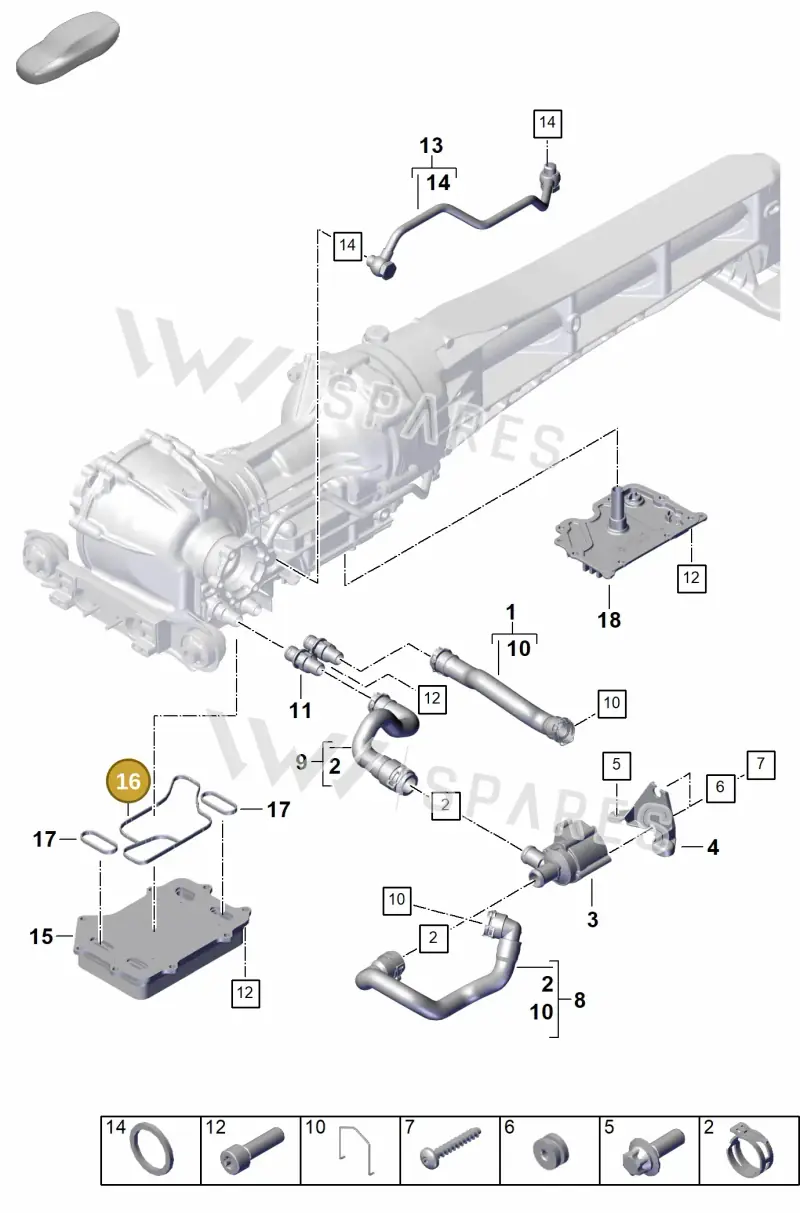 PAB409539 — Porsche 911 (2024-2025) diagram p63304110, position 16