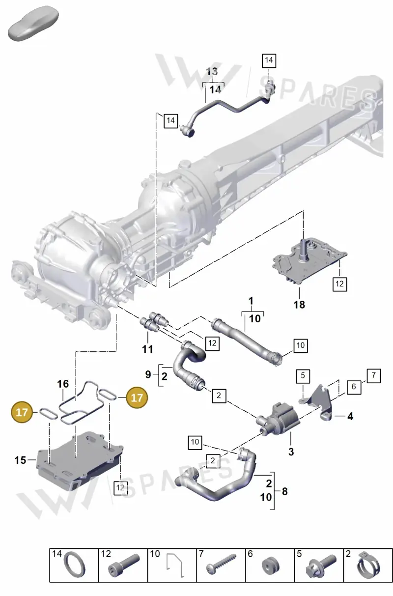 PAB409597 — Porsche 911 (2024-2025) diagram p63304110, position 17