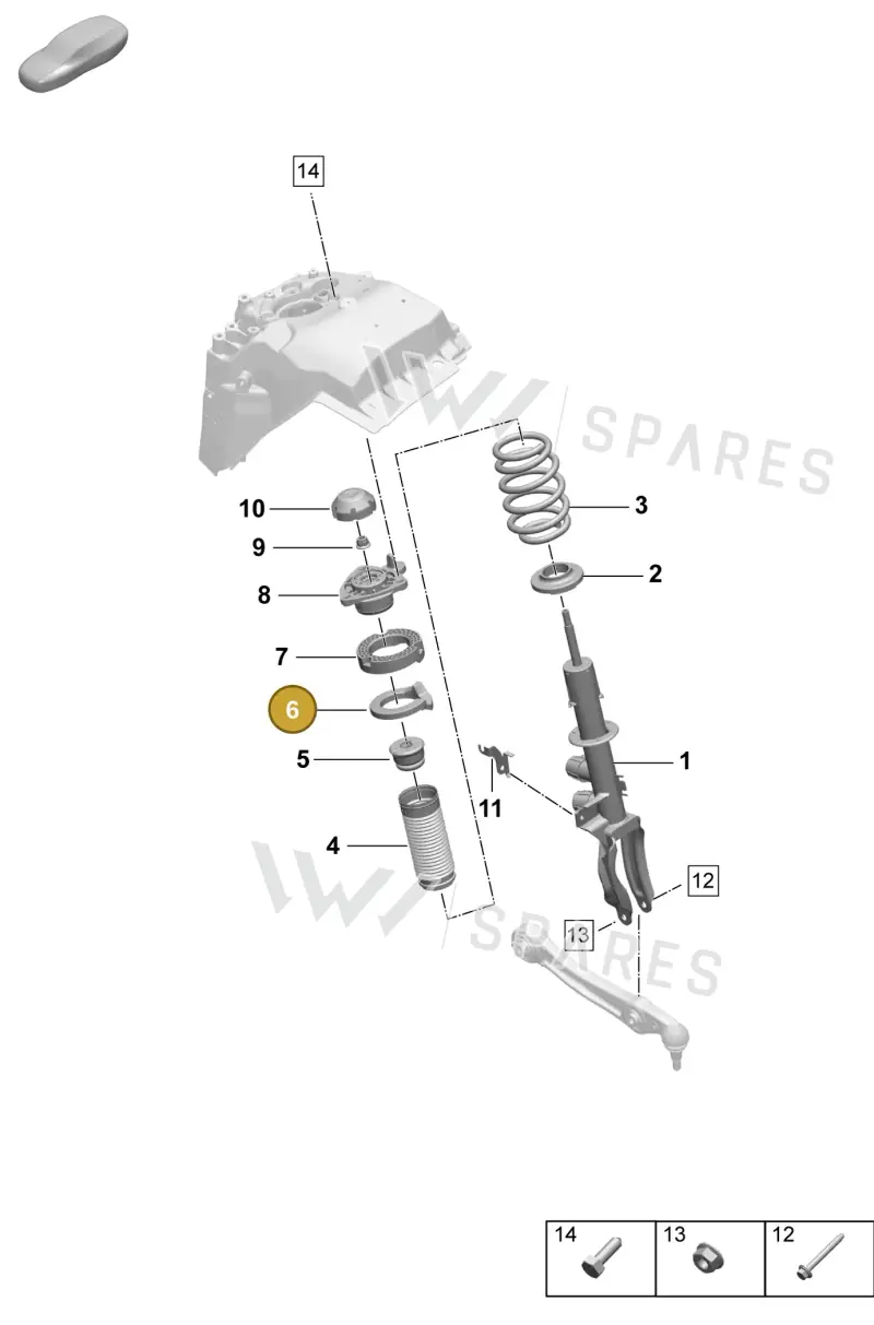 PAB411189 — Porsche Macan (2024-2024) diagram p61402010, position 6
