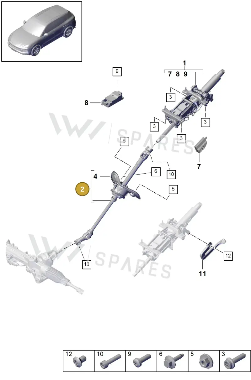 PAB419753 — Porsche Cayenne (2017-2023) diagram p51403300, position 2