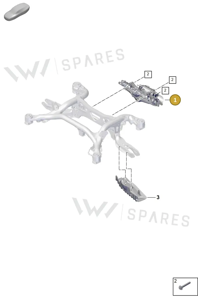 PAB501055B — Porsche Cayenne Coupe (2023-2023) diagram p60503000, position 1