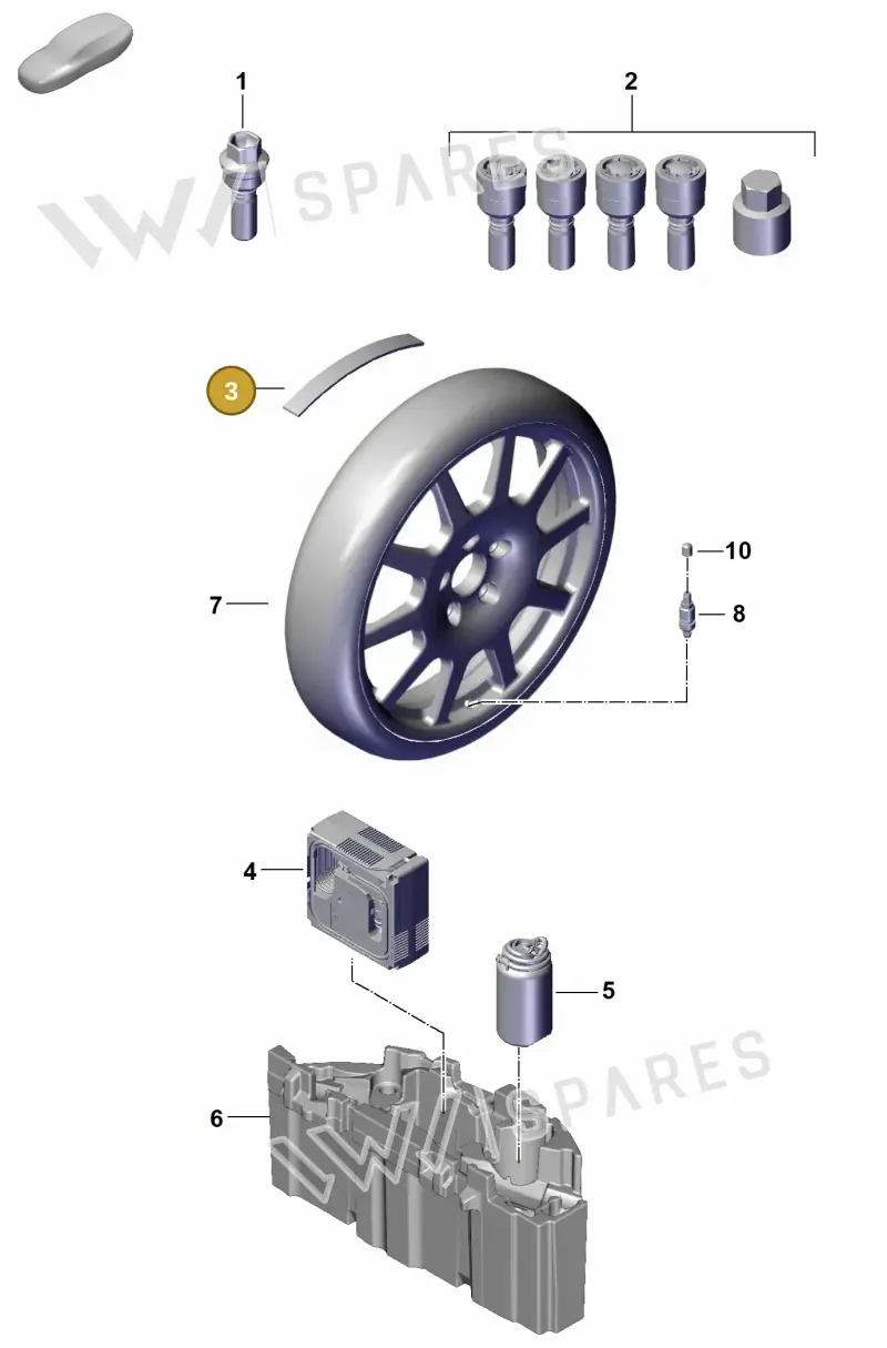 PAB601178 — Porsche Cayenne Hybrid Coupe (2023-) diagram p60601300, position 3