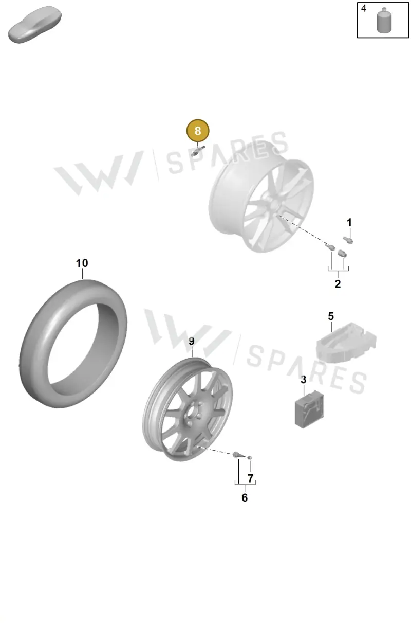 PAB601181 — Porsche Panamera (2023-) diagram p62601030, position 8