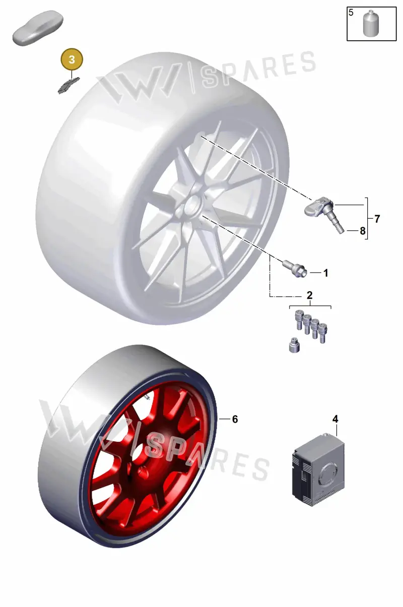 PAB601187 — Porsche 992 Carrera Coupe (2024-) diagram p63601300, position 3